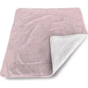 deka Sablio Dětská deka pro miminko Barevné křížky - 80x100 cm