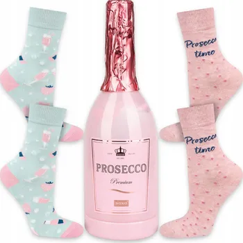Dámské ponožky SOXO PONOŽKY dámské PROSECCO v láhvi