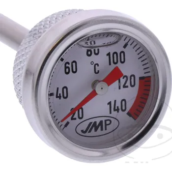 Olejový teploměr na moto Moto Guzzi (California 1000/1100. LeMans 850/1000, Mille 1000, Quota 1000), Suzuki (DR 350, VS 1400 Intruder) (Závit 20x1,5, délka měrky 152 mm)