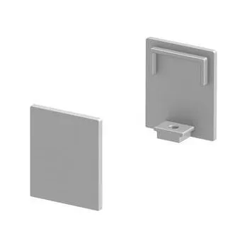 Příslušenství pro svítidlo SLV - BIG WHITE Koncové kryty na GRAZIA 10 profil k montáži na stěnu plochý 2 kusy vysoké provedení hliník - BIG WHITE (SLV) LA 1000481