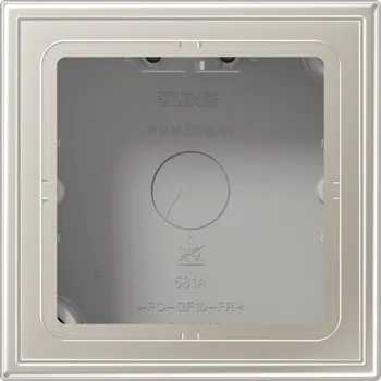 Příslušenství pro svítidlo JUNG Přisazená krytka ES2581A-L nerez.ocel - JUNG JU ES2581A-L