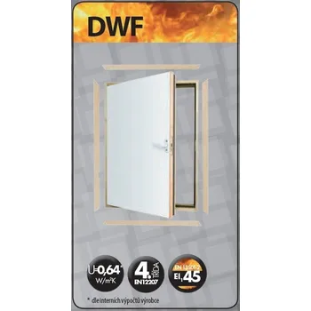 FAKRO Protipožární podkrovní dvířka DWF 70x90cm