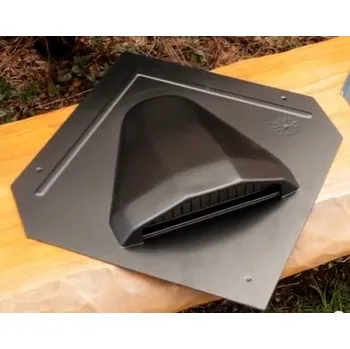 CAPACCO Odvětrávací hlavice plastová 400/400mm, černošedá