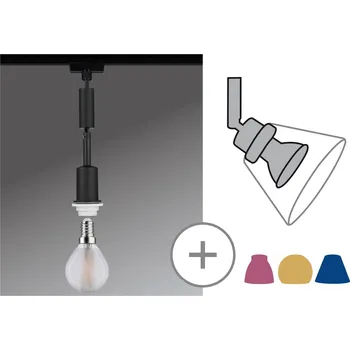 Svítidlo PAULMANN URail DecoSystem závěs max. 20W E14 černý - PAULMANN P 96912