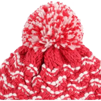 Čepice Spyder BRRR BERRY PRISM PINK dívčí zimní čepice s bambulí