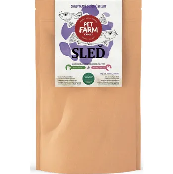 Pamlsek pro psa Pet Farm Family Pet Farm Sušený sleď, 50 g