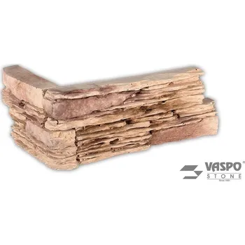 Obklad VASPO STONE - Břidlice Fatima zlatá - rohový prvek
