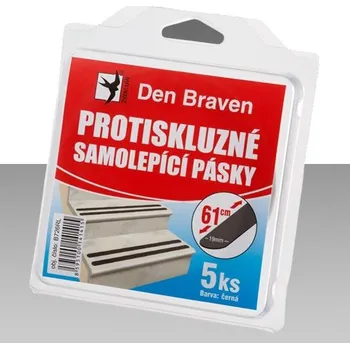 Lepicí páska DEN BRAVEN Protiskluzná samolepicí páska 19mm*61cm/5ks