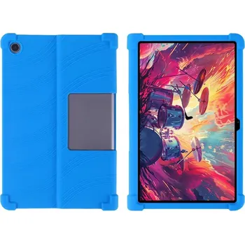 Pouzdro na tablet Barevný Silikonový Obal Na Lanovo Tab Plus 11,5" Se Stojánkem Modrá: Tmavě Modrá