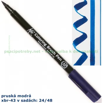 sakura xbr43 Štětcové pero Koi Akvarel Coloring Brush pen - Pruská Modrá