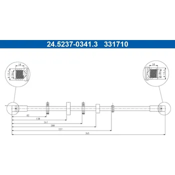 Brzdová hadice Brzdová hadice ATE 24.5237-0341.3