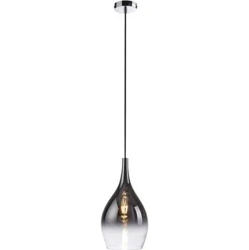 PAULNEUHAUS PILUA LED závěsné svítidlo, černá, pochromované, nad jídelní stůl - PAUL NEUHAUS PN 2061-17