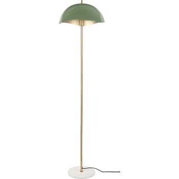 Stojací lampa Stojací lampa s kovovým stínidlem v zelené a zlaté barvě (výška 154 cm) Waved – Leitmotiv ID_1697898
