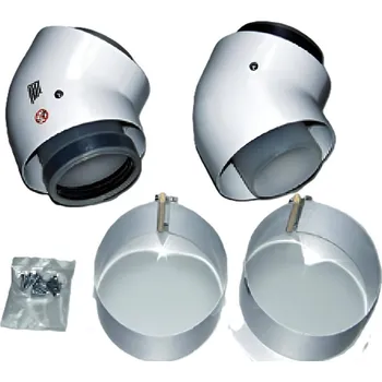 Kouřovod Kolena 45° Protherm odkouření pr. 80/125 mm, 2 ks