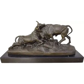 Souboj býků – bronzová socha