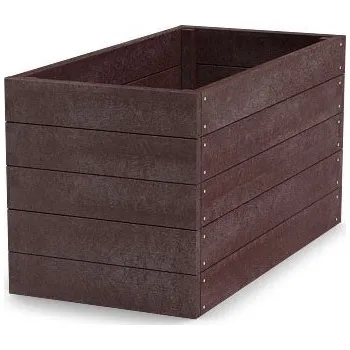 Vyvýšený záhon TRANSFORM TRAPLAST Vyvýšený záhon jednokomorový vč. šroubení, hnědý 120/66/80 - 6 pater