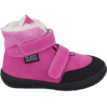 Dívčí tenisky Jonap zimní barefoot boty Jerry růžové - vlna 26