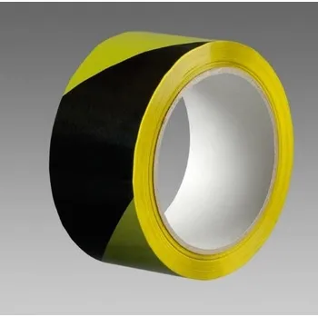 Výstražná páska DEN BRAVEN Lepicí páska výstražná 50mm*66bm červeno-žlutá / pravá