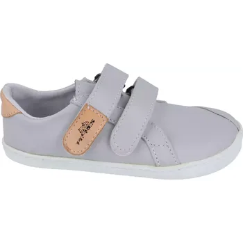 Dívčí obuv Barefoot kožené boty Pegres BF54 - šedé 29
