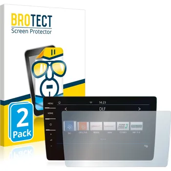 Telefonní příslušenství 2x BROTECT Displayschutz-Folie pro Volkswagen T-Cross 2019 Discover Pro 9.2 2019 (2x čirá ochranná fólie BROTECT pro Volkswagen T-Cross 2019 Discover Pro 9.2 2019)