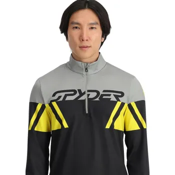 Dámský svetr Spyder PODIUM 1/2 ZIP ACID YELLOW pánská lyžařská mikina XXL