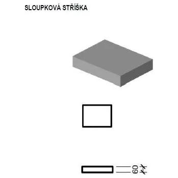 Příslušenství pro plot DITON LINIE KAMENE QUICK WALL STONE Stříška sloupková béžový mix 22/16/7cm