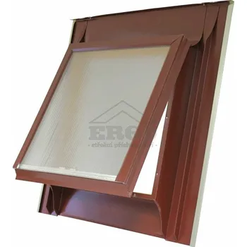 ERGO Střešní vikýř 60×60 – pro neprofilované střešní krytiny - červenohnědá