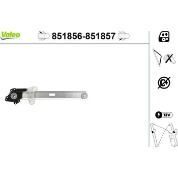 Stahovačka okna Zvedací zařízení oken VALEO 851856