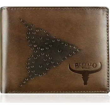 Peněženka Pánská kožená peněženka RFID N7-02-GG TAN, VELIKOST UNI