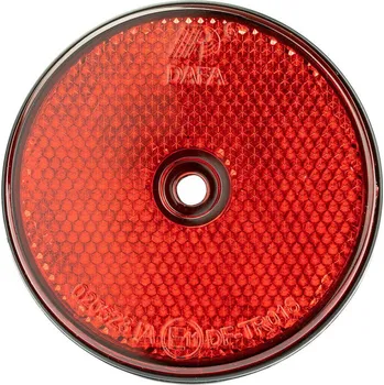 Zadní světlomet DEMA Kulatá odrazka 70 mm šroubovací, červená