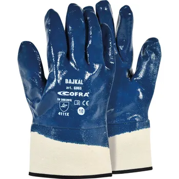 Pracovní rukavice Rukavice Cofra BAJKAL Barva: Bílá;Modrá, Velikost rukavic: 10