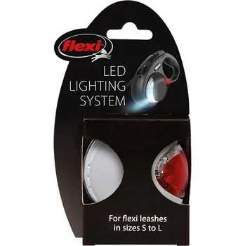 Vodítko pro psa flexi-Bogdahn International GmbH & Co KG Světlo na vodítko Flexi LED Lighting System světle šedá
