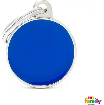 psí známka My Family známka Basic Hand made - kroužek malý modrý