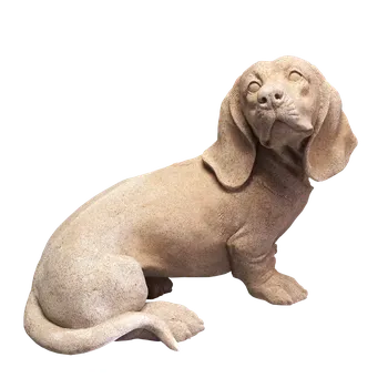 Zahradní dekorace Umělý pískovec Jezevčík z umělého pískovce