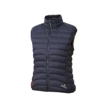 Dámská vesta WARMPEACE SWAN LADY raven black XXL; Modrá vesta + DÁREK DLE VÝBĚRU!