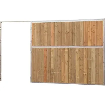 Přední stěna boxu pro koně celodřevěná bez křídlových dveří La GÉE šířka 3 m výška 2,3 m