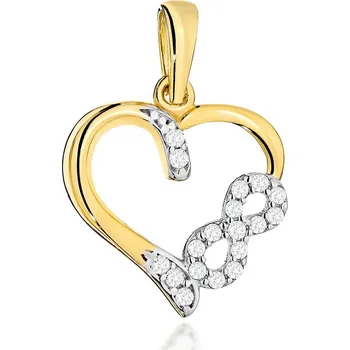 Hodinky Přívěšek Bonore - Zlato 585 - Kubický Zirkon 181204