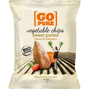 Chips Bio batátové chipsy s rozmarýnem Go Pure 40&nbsp;g