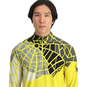 Pánská mikina Spyder LEGACY 1/2 ZIP ACID YELLOW pánská lyžařská mikina XXXL