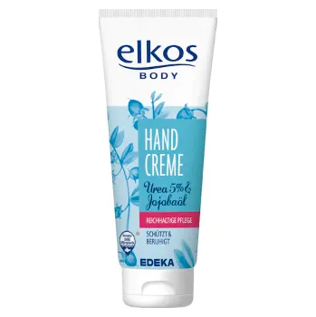 Kosmetika Elkos pečující krém na ruce a nehty s 5% Urea a jojoba olejem 125ml