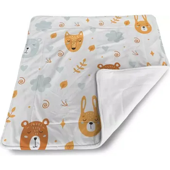 deka Sablio Dětská deka pro miminko Medvěd a liška - 80x100 cm