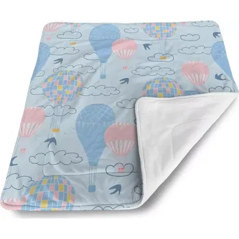 deka Sablio Dětská deka pro miminko Horkovzdušné barevné balóny - 80x100 cm