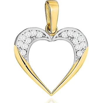 Hodinky Přívěšek Bonore - Zlato 585 - Kubický Zirkon 181205