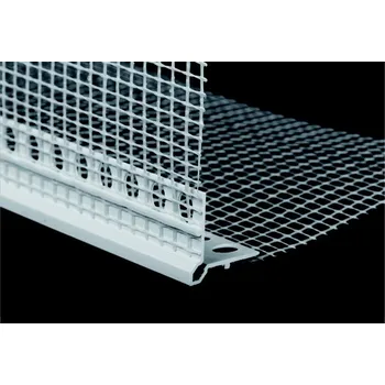 Stavební profil HPI Rohová lišta s tkaninou a nárazovou hranou PVC, délka 2m