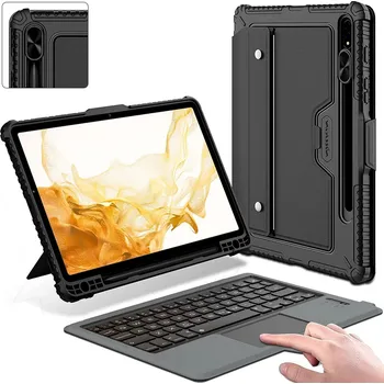 Pouzdro na tablet Outdoorové Pouzdro Na Samsung Galaxy Tab S7/S8/S7+/S8+ S Klávesnicí Barva: S7/S8 Černá