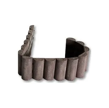 Zahradní dekorace TRANSFORM TRAPLAST palisáda 19x 3,5 x 101 cm, půlkruhová, Hnědá