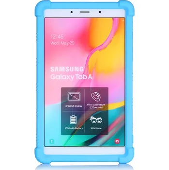 Pouzdro na tablet Silikonový Kryt Samsung Galaxy Tab A7 Lite 8,7 - Barevné Barva: Světle Modrá