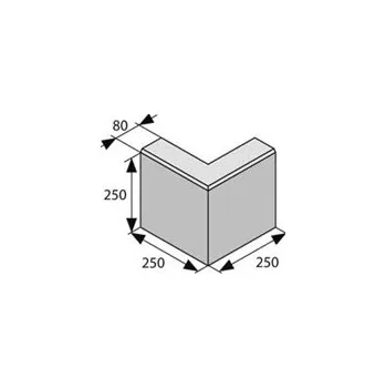 Dlažba BEST LINEA Rohová 90 vnější Pískovcová výška 250mm
