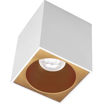 CENTURY ESSENZA přisazené svítidlo SQ GU10 bílá/zlatá 96mm - CENTURY CEN ESQBG96-GU10