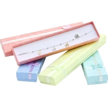 Dárková krabička Papírová krabička na šperky řetízky a náramky 1ks